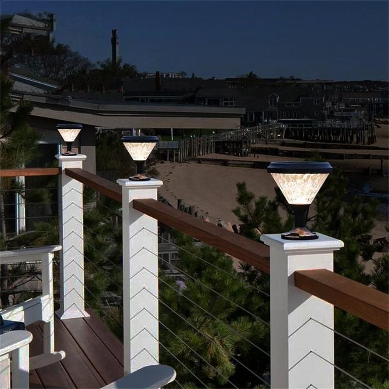 Tipo europeo IP65 Lampada impermeabile Cortile Pianta solare a LED Pianta di giardino a pianta di giardino per esterni