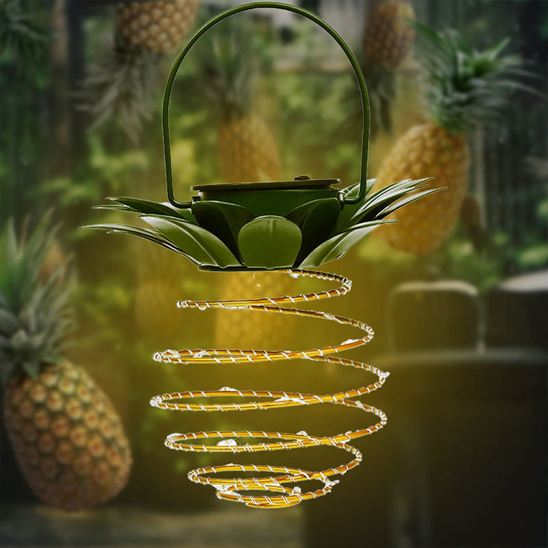Lampada Flusso luminoso Lm 15 Lanterna solare di ananas per la decorazione del giardino paesaggistico