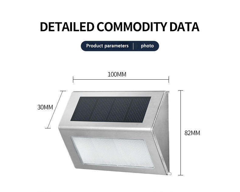 Lampada Efficienza luminosa 120lm/w Luce solare per pareti esterne Numero di indirizzo