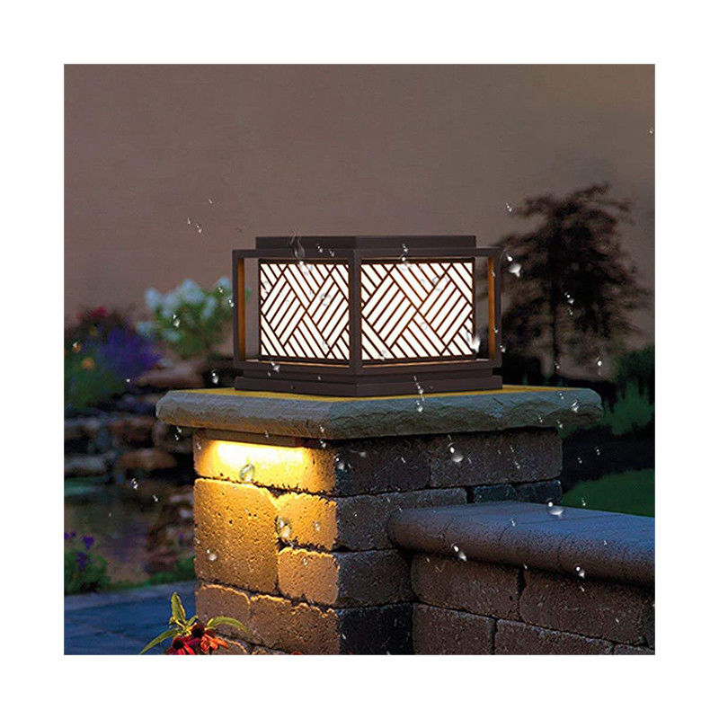 Luce da giardino solare Semplicità Luce da palo acrilica per moderne soluzioni di illuminazione esterna