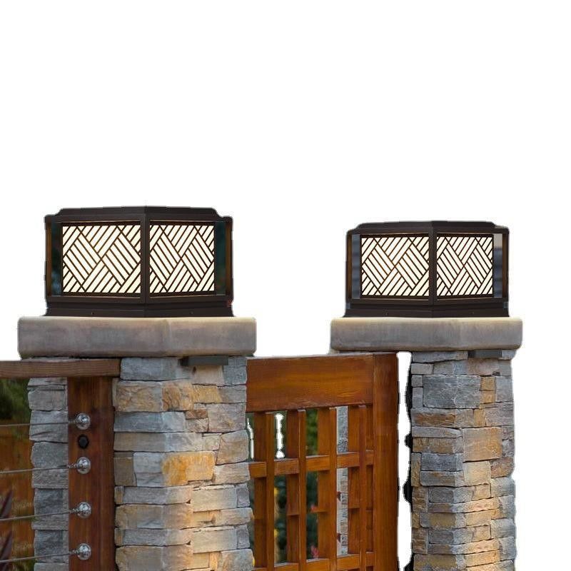 Luce da giardino solare Semplicità Luce da palo acrilica per moderne soluzioni di illuminazione esterna