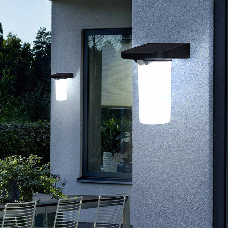 Lampada da parete all'aria aperta a LED 6w Sensore di movimento di luce bianca Lampada da parete per balconi Giardini Patios Cortile