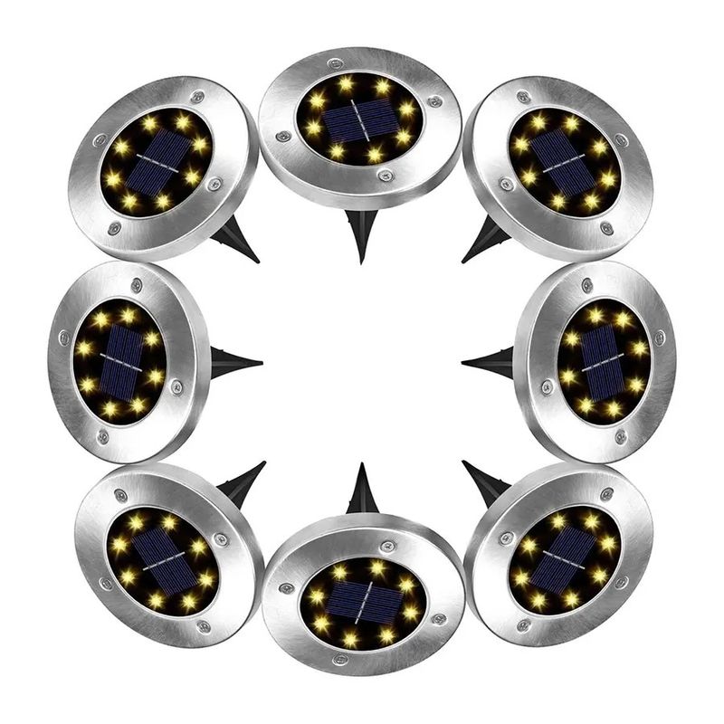 Lampada solare per prato per cortile esterno Decorazione sepolta Luci notturne ad alto flusso luminoso