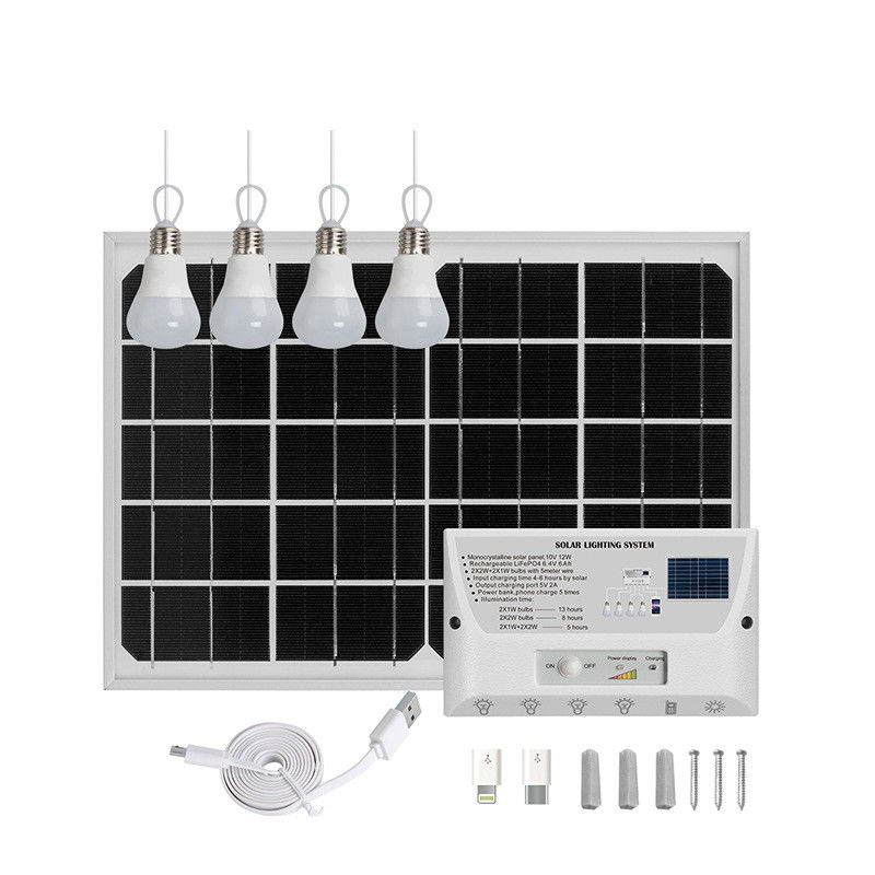 360° angolo del raggio luce solare per campeggio sistema di generazione di energia esterna portatile