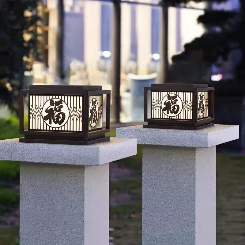 Vintage Creative Led Pilastro Ignifuso Lampade per Casa Villa Cortile Portico Esterno