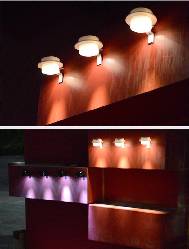 Indice di resa del colore 80 Ra Fornitore di energia solare Parete da giardino all'aperto LED Luci di recinzione solare