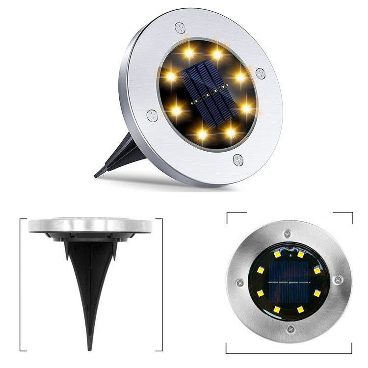 90 CRI Fornitore di energia solare Vendita a caldo Personalizzazione 8led Ip65 Acque resistenti esterno luce solare per giardino