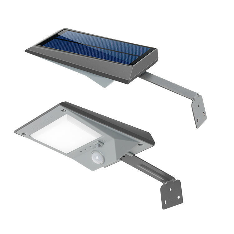 Fornitore di energia solare LED ad alta luminosità Sensore di movimento moderno Luce da parete per giardino esterno