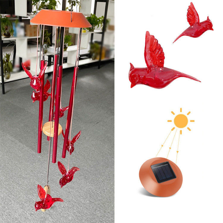 Led Indoor Hummingbird Decorazione domestica Cane di vento solare Luce con opzioni personalizzabili