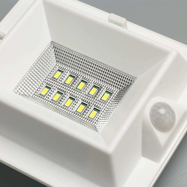 Luce da giardino solare montata a parete esterna con sensore di movimento PIR e flusso luminoso di 300lm
