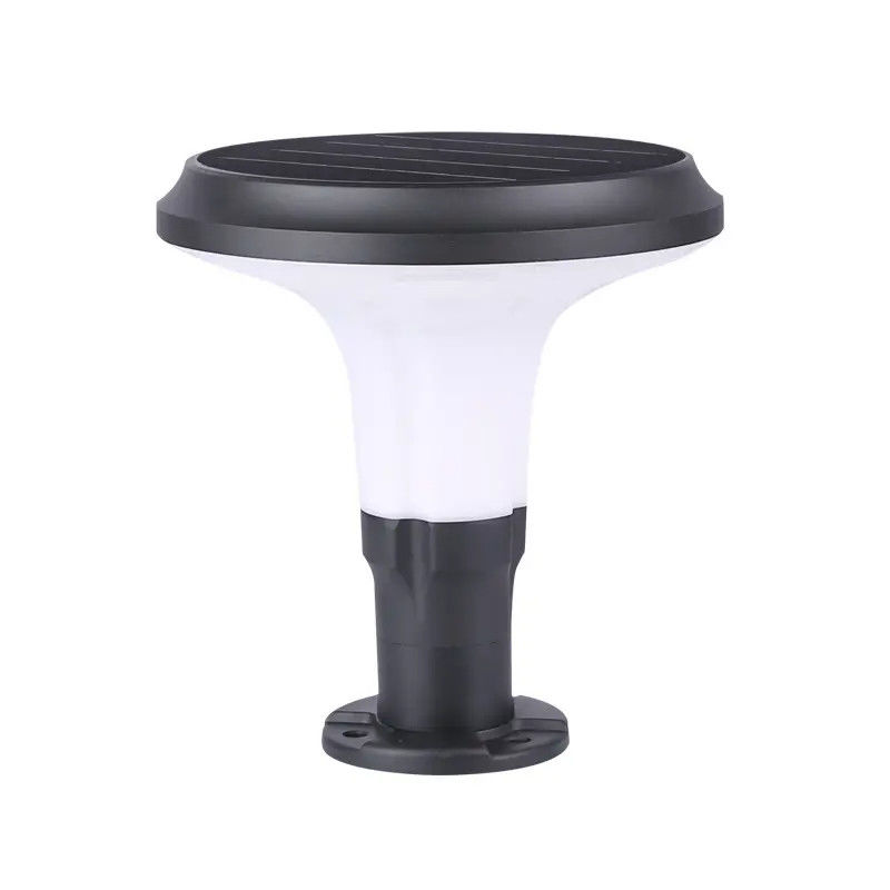 IP65 Lanterna decorativa esterna Porta di pietra Colonna solare luce con supporto dimmer