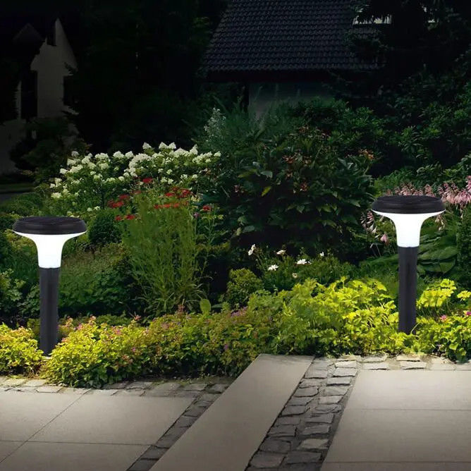 IP65 Lanterna decorativa esterna Porta di pietra Colonna solare luce con supporto dimmer
