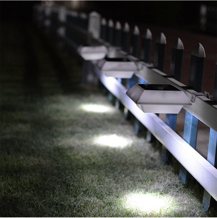Lampade a LED a scarico solare per corridoio del patio del giardino 12 LED Lampade a parete impermeabili esterne