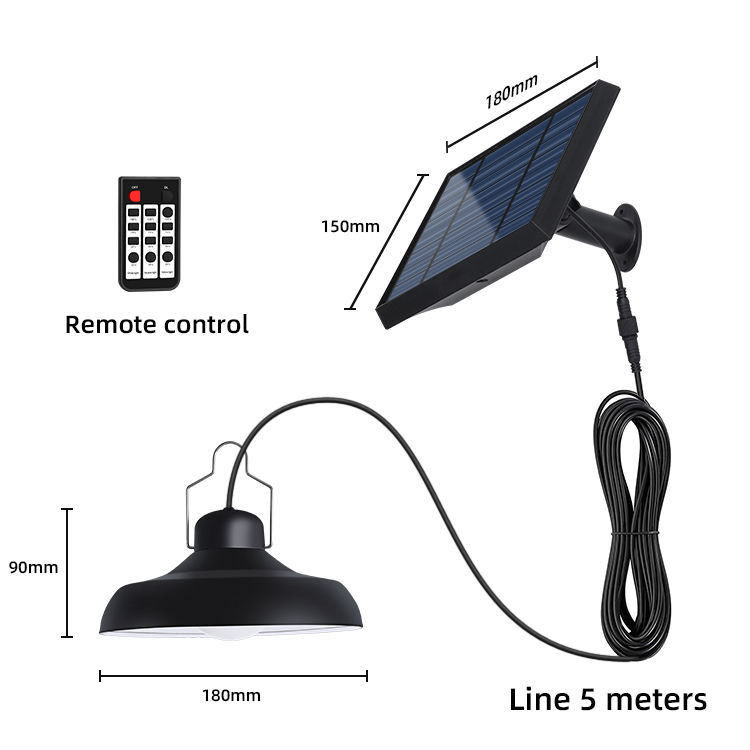 Linterna a LED cinese ad acqua resistente a energia solare per campeggio portabile