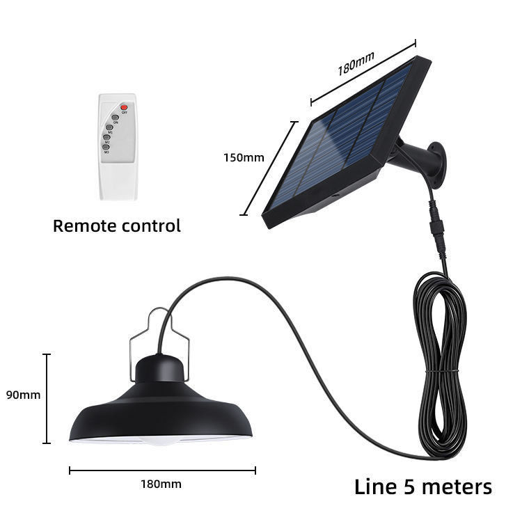 Linterna a LED cinese ad acqua resistente a energia solare per campeggio portabile