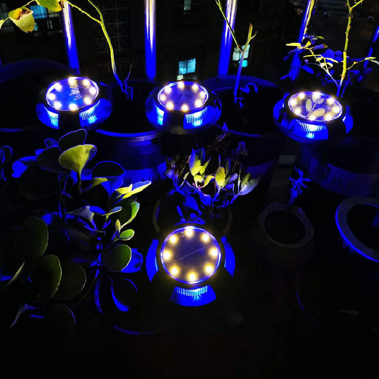 Lampade a disco a energia solare per paesaggio, corridoio, patio, giardino esterno a LED impermeabile