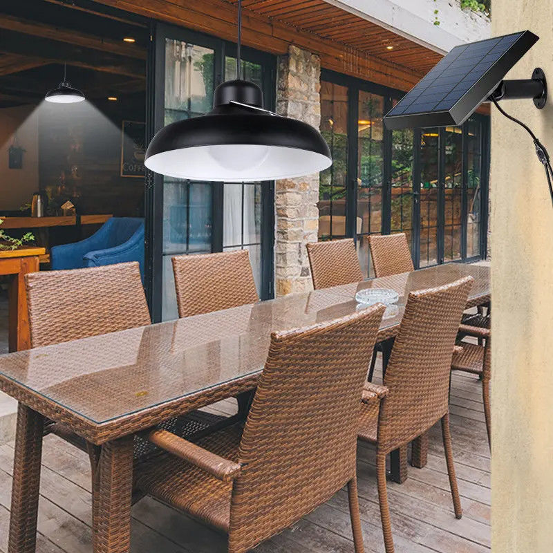 Lampada da giardino solare con batteria ad alta capacità e lampada LED bianca calda e fredda