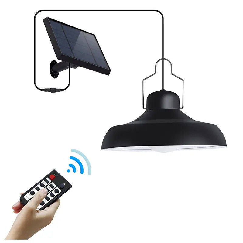 270° angolo di raggio lampadario solare temperatura del colore CCT 6000K-7000K lampada appesa telecomando