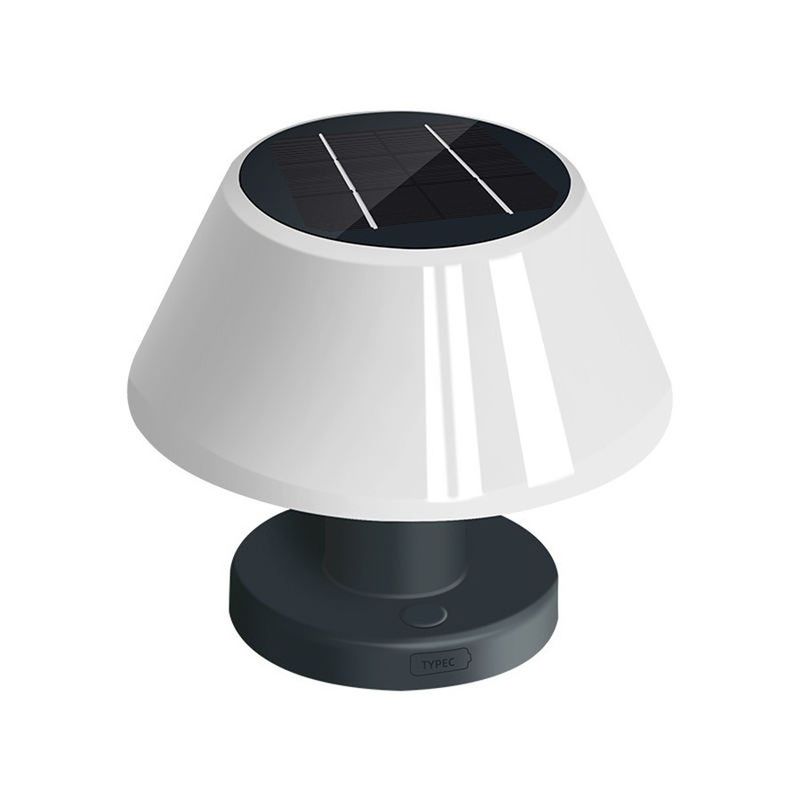 Lampada solare da tavolo a LED Luce da tavolo bianca Luci notturne IP55 Lampada solare da tavolo da giardino
