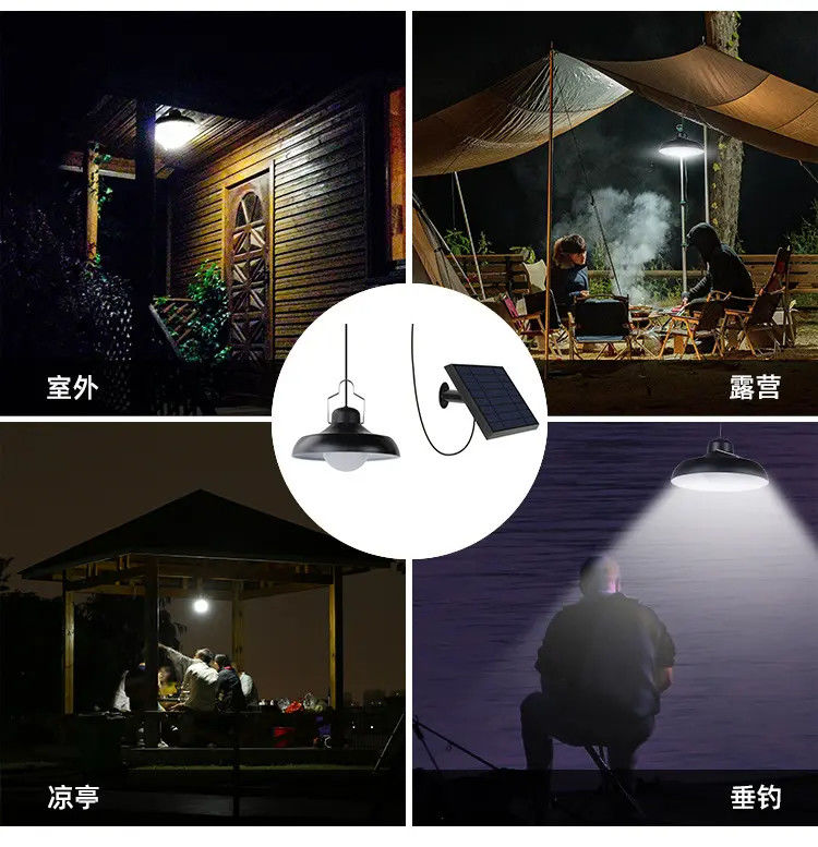 Indice di resa del colore 80 Ra Luci solari per interni per appesi al portico Gazebo Barn Camp