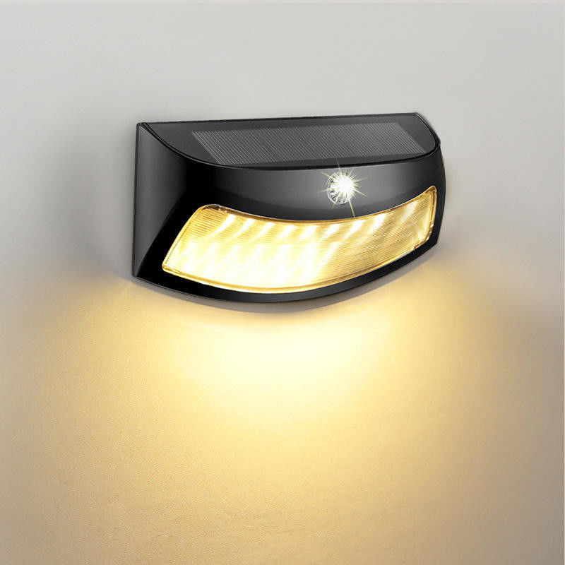 Illuminazione per cortile esterno a prova d'acqua Controllo della luce a led luce solare per parete luce per giardino