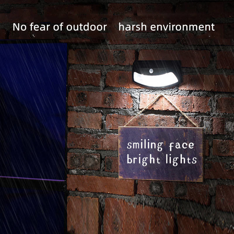 Illuminazione per cortile esterno a prova d'acqua Controllo della luce a led luce solare per parete luce per giardino