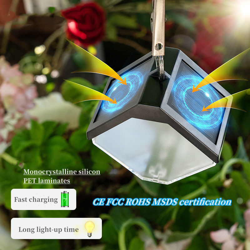 Candelabro di ghiaccio a ghiaccio a energia solare automatico e impermeabile per villa all'aperto