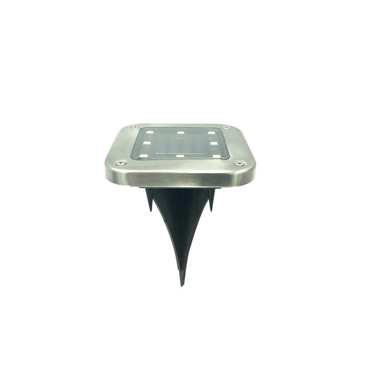 1- Aluminio all'aperto luce solare per giardino di prato percorso sepolto in forma quadrata