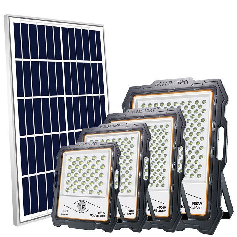 Lumen per giardino all'aperto Ip65 Sensore di movimento di sicurezza a LED luce solare 300W