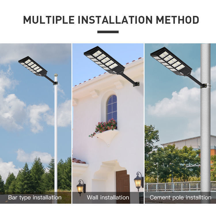 All-in-one all'esterno luce solare 100w 300W 500W per la strada Tempo di lavoro 50000 ore