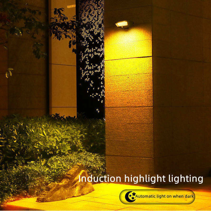 Moderna luce a sensore di movimento solare LED luce solare a parete con indice di riproduzione del colore Ra 85