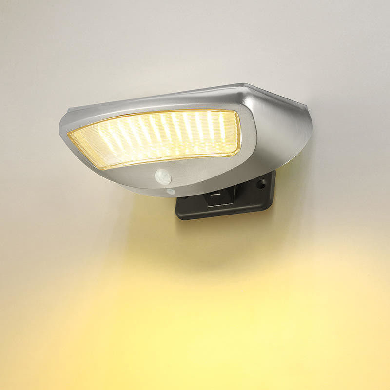 Moderna luce a sensore di movimento solare LED luce solare a parete con indice di riproduzione del colore Ra 85