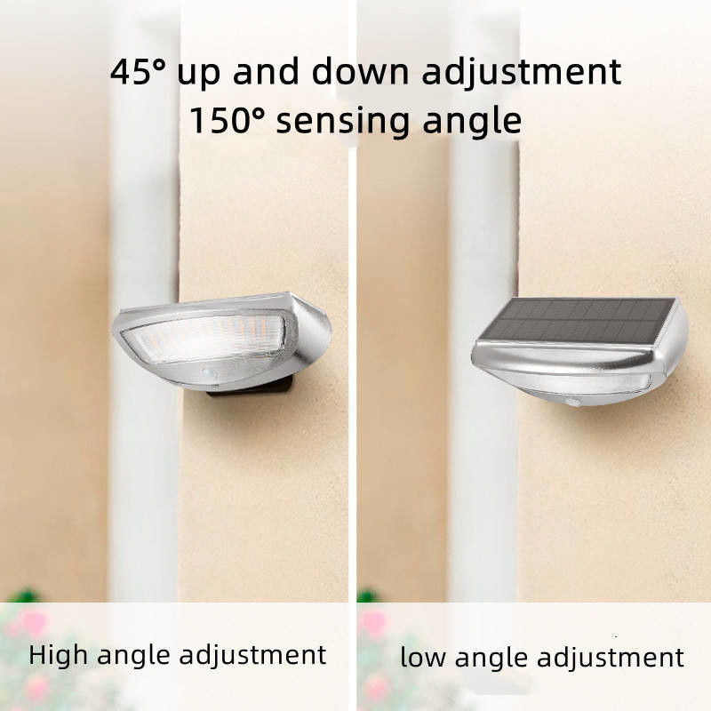 Moderna luce a sensore di movimento solare LED luce solare a parete con indice di riproduzione del colore Ra 85