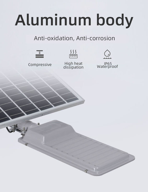 80 Ra 50w 100w 150w Lampada stradale all'aperto integrata All In One Led Solar Street Light impermeabile