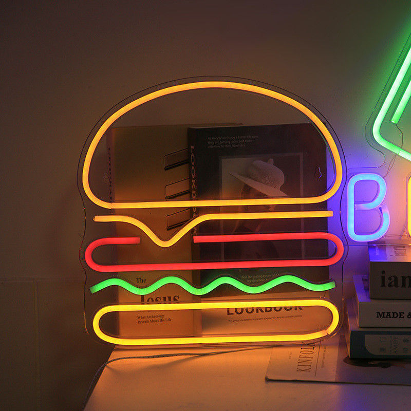 Neon Sign USB Switch Control Lampada acrilica per sala da pranzo Restaurante Decorazione per eventi di festa