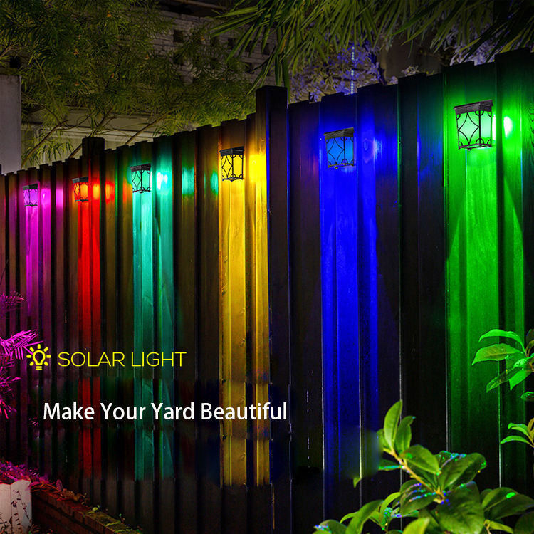 Giardino solare esterno lusso potente montaggio decorazione recinzione muro paesaggio casa lampada luci per hotel