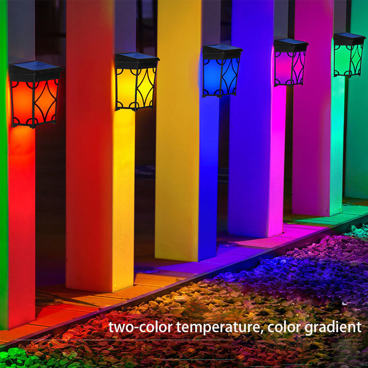 Giardino solare esterno lusso potente montaggio decorazione recinzione muro paesaggio casa lampada luci per hotel