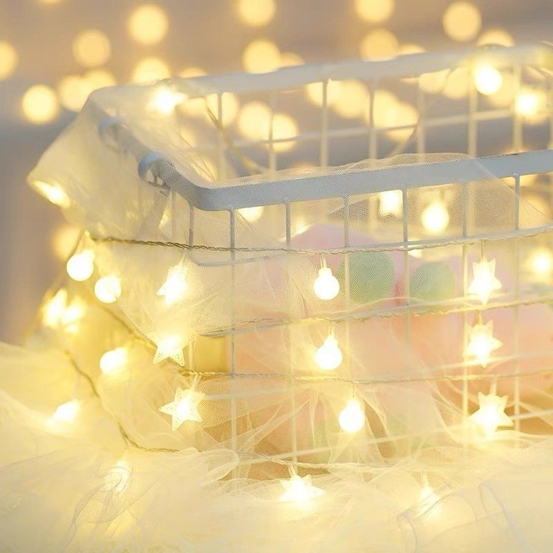 Decorazioni natalizie 1 kg Batteria azionata luce stellare corde Fairy luci per festive