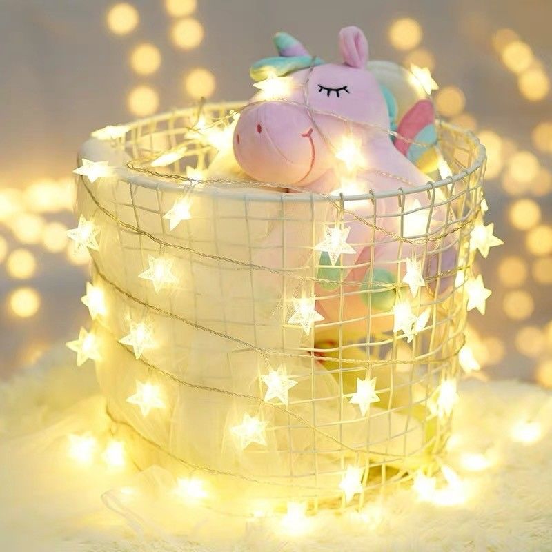 Decorazioni natalizie 1 kg Batteria azionata luce stellare corde Fairy luci per festive