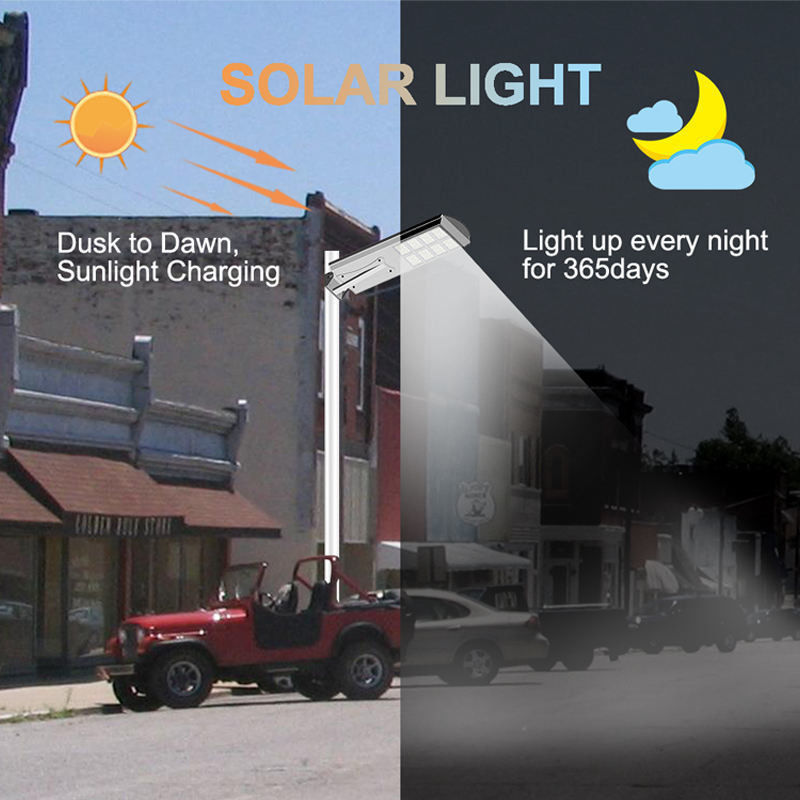 ROAD High Lumen 50W 60W 80W 100W all'aperto all'interno di un unico LED LED Solar Street Light