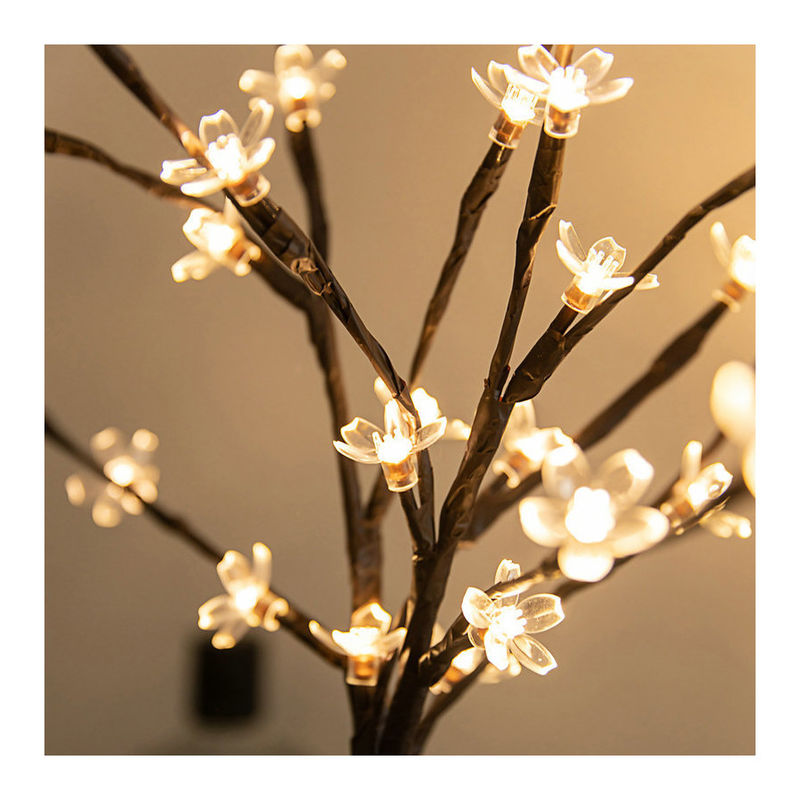 20LED Fiore di ciliegio Fiore di albero di luce LED Lampada impermeabile IP 42 Lunghezza Come mostra