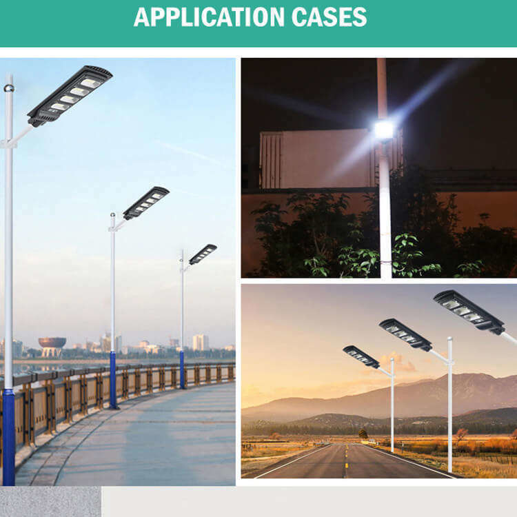 Batteria 3.2V/16000MAH 100lm/w 100w 200w 300w Lampada solare con telecomando
