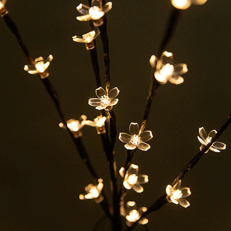 20LED Fiore di ciliegio Fiore di albero di luce LED Lampada impermeabile IP 42 Lunghezza Come mostra