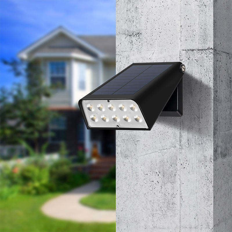 Super luminose luci solari a parete per giardini impermeabili e duraturi per la protezione del cortile