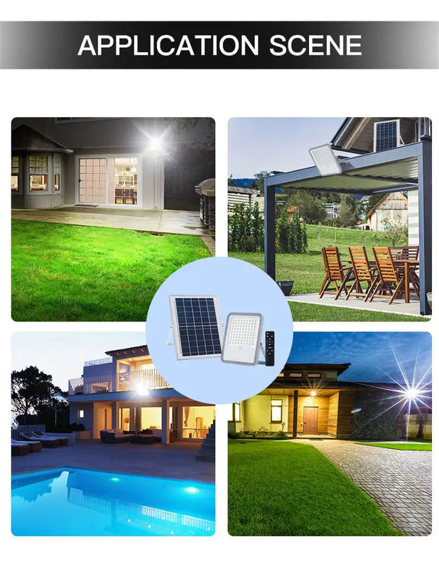 100w 200w 300w Led Solar Street Light Lampada di alluvione per un'illuminazione stabile e costante