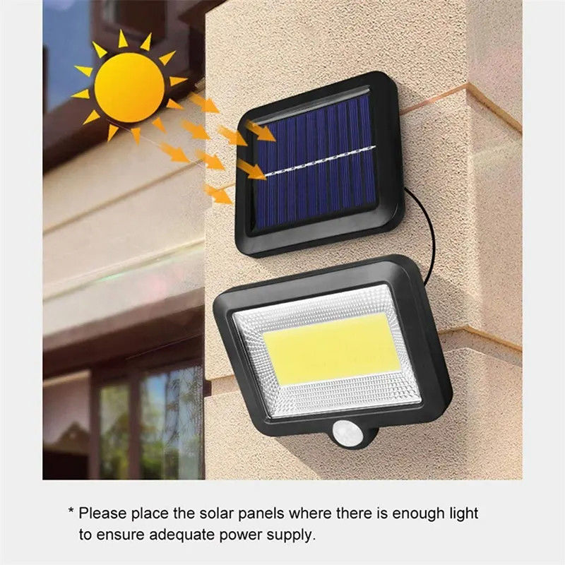 Lampada di emergenza per campeggio solare ricaricabile portatile per esterni di grado IP65 e materiale ABS