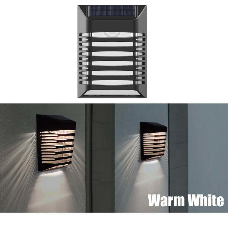 120° angolo del fascio ABS Nuovo resistente all'acqua all'aperto Led Step Stair Deck Garden Wall Solar Fence Post Lights