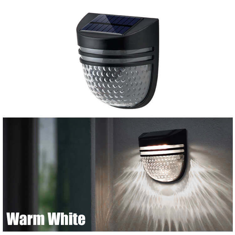 120° angolo del fascio ABS Nuovo resistente all'acqua all'aperto Led Step Stair Deck Garden Wall Solar Fence Post Lights