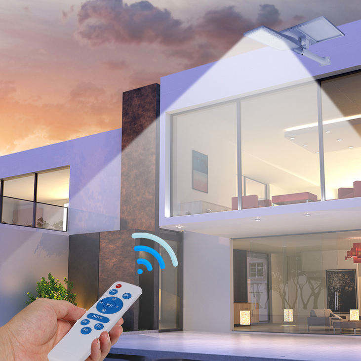120° angolo di raggio Sistema di illuminazione solare commerciale esterno 10w 20w 30w 40w 50w 100w