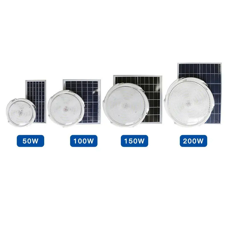 20-300w Intelligent Solar Led Ceiling Light con pannello solare per interni ed esterni